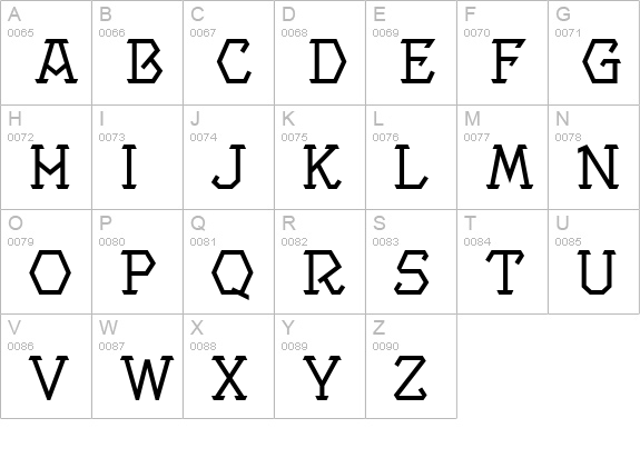 ProjectLight uppercase A-Z preview