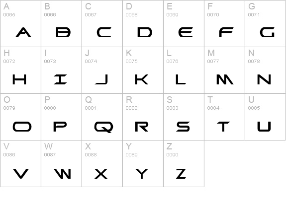 Promethean Expanded uppercase A-Z preview