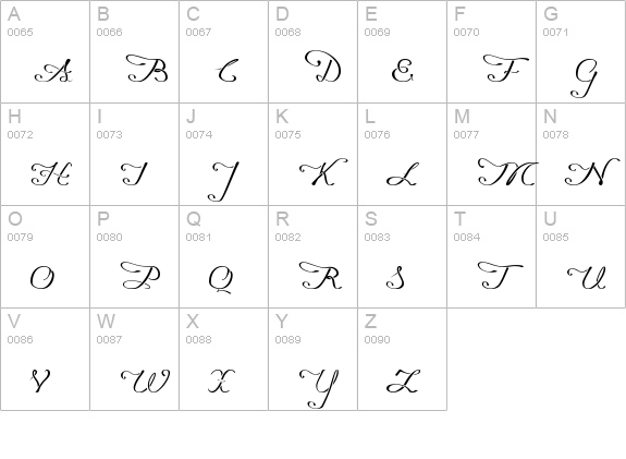 Promocyja Regular uppercase A-Z preview