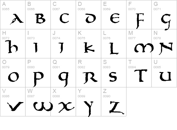 Prophecy uppercase A-Z preview