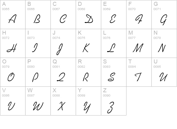 Prose Script SSi uppercase A-Z preview