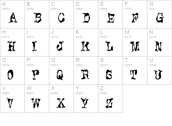 Protoplazm uppercase A-Z preview