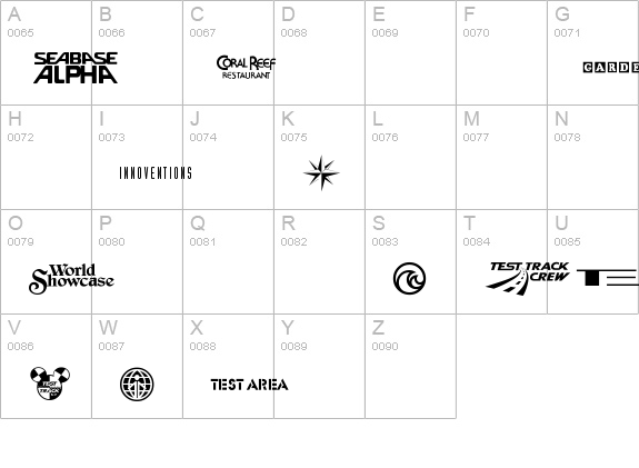 Prototype Community uppercase A-Z preview