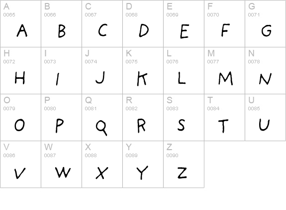 Providence-Sans uppercase A-Z preview
