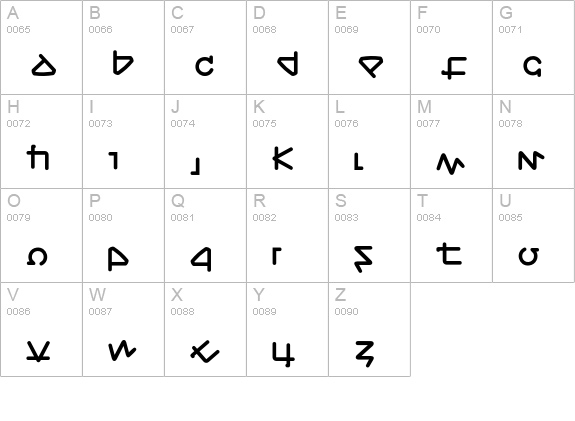 Prozac-Bold uppercase A-Z preview