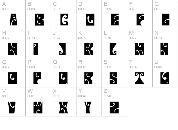 Psychedelic-FillmoreEast uppercase A-Z preview