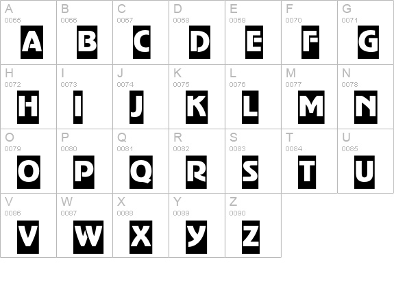 PT AdverGothicCameo Cyrillic uppercase A-Z preview