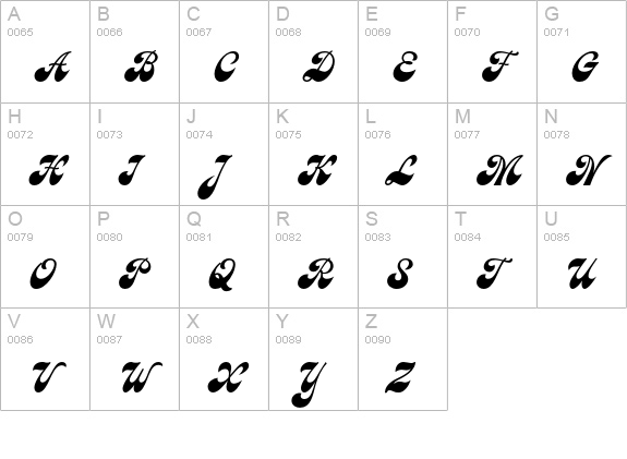 PT Astron Cyrillic uppercase A-Z preview