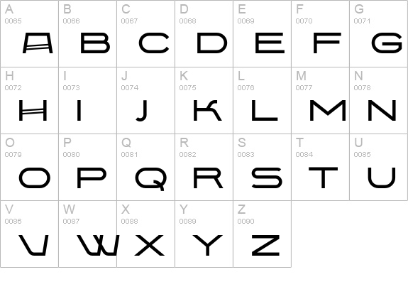 PT Babaev Cyrillic uppercase A-Z preview