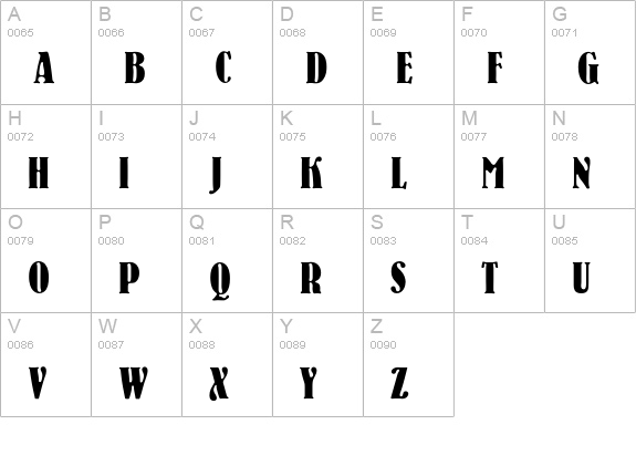 PT Bernhard Cyrillic uppercase A-Z preview