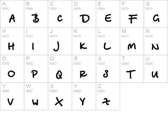 PT BetinaScript XC uppercase A-Z preview