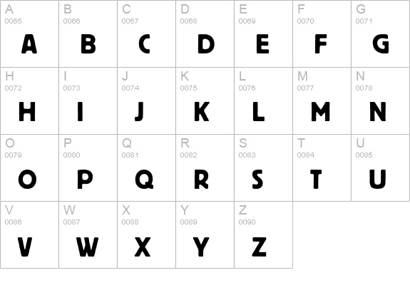 PT Bloc Cyrillic uppercase A-Z preview