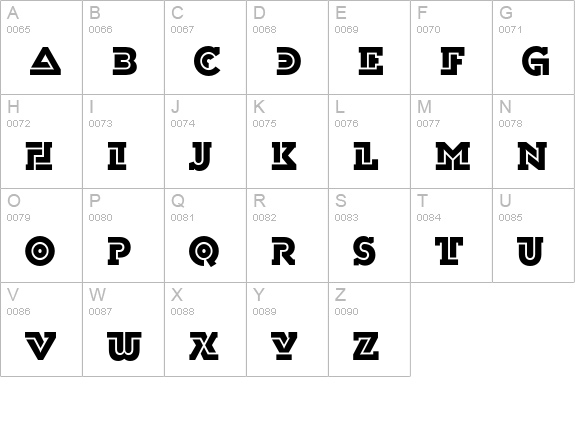 PT DublonBrus Bold Cyrillic uppercase A-Z preview