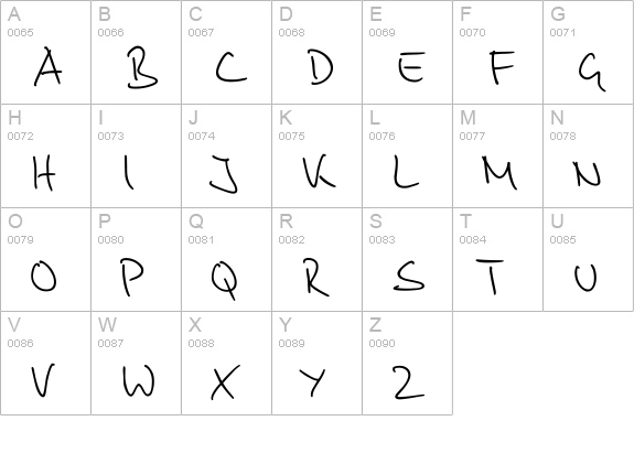 PT Script Fog uppercase A-Z preview