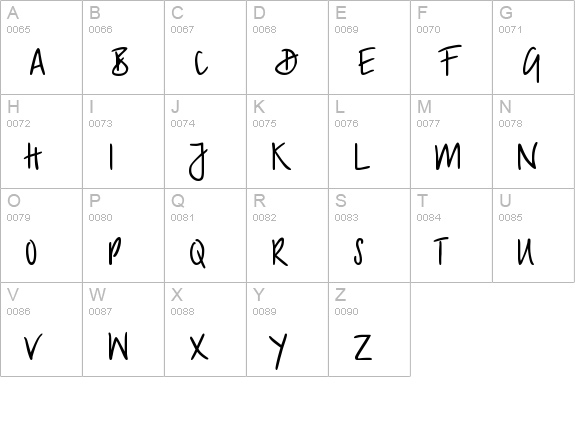 PT Script Sirocco uppercase A-Z preview