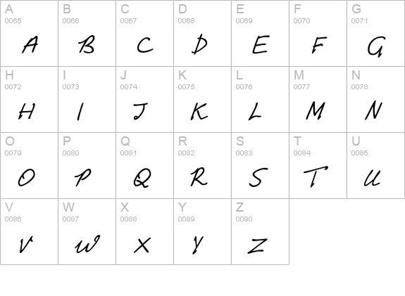PT Script Ventus uppercase A-Z preview