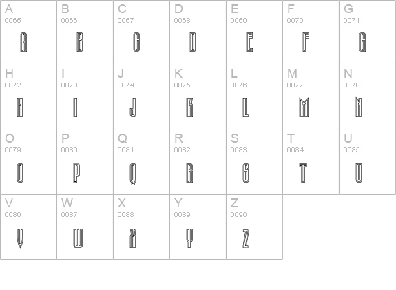 PT TauernEngraved Cyrillic  uppercase A-Z preview