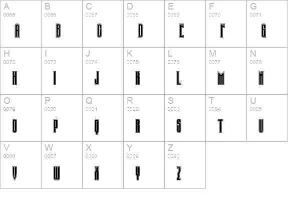 PT TauernInline Cyrillic uppercase A-Z preview