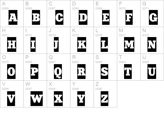 PT XeniaCameo Cyrillic uppercase A-Z preview