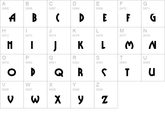Public Enemy NF uppercase A-Z preview