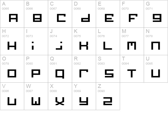 Public Nation uppercase A-Z preview