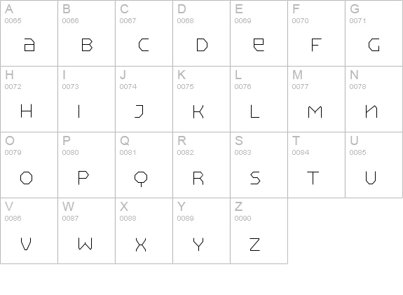 Pullman-Layer uppercase A-Z preview