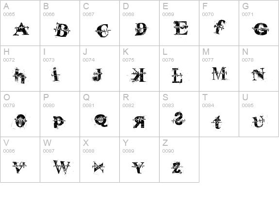 pulse sans uppercase A-Z preview