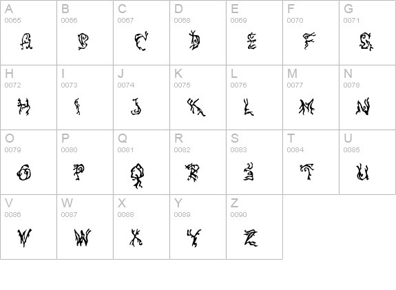 PulseState uppercase A-Z preview