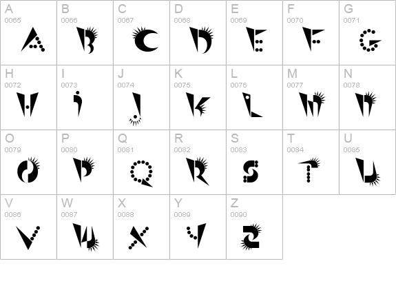 PunkerChicksinLeatherJackets uppercase A-Z preview