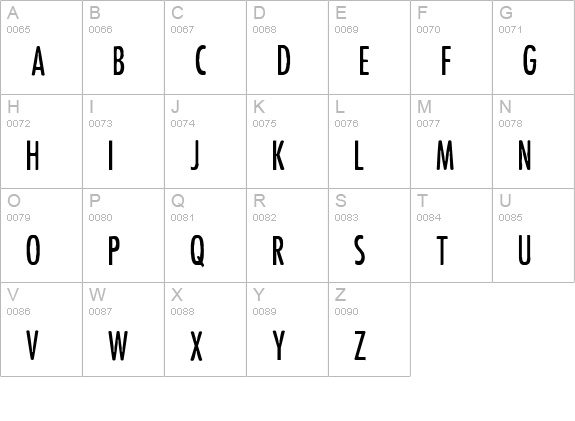 PunkRockShow Regular uppercase A-Z preview