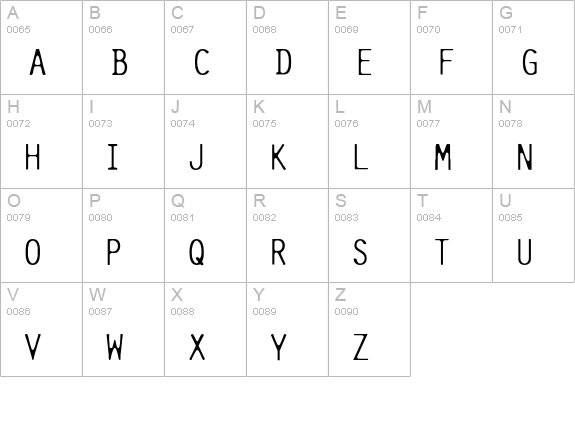 Pure-LightCap uppercase A-Z preview