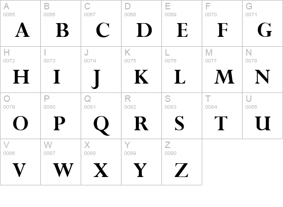 Purloin Bold uppercase A-Z preview