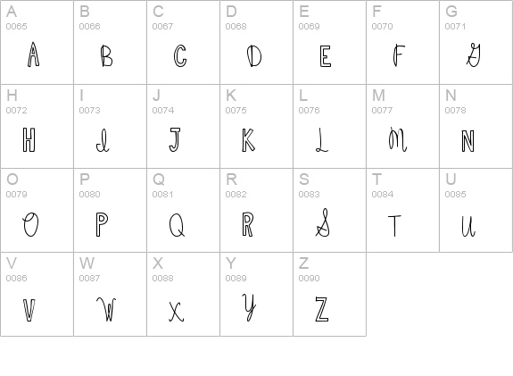 Purple Boxers uppercase A-Z preview