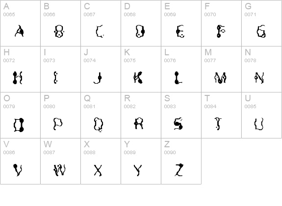 Purple Burple uppercase A-Z preview