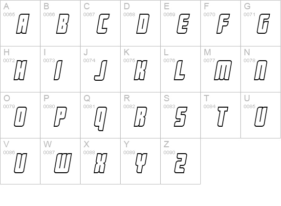 Push uppercase A-Z preview