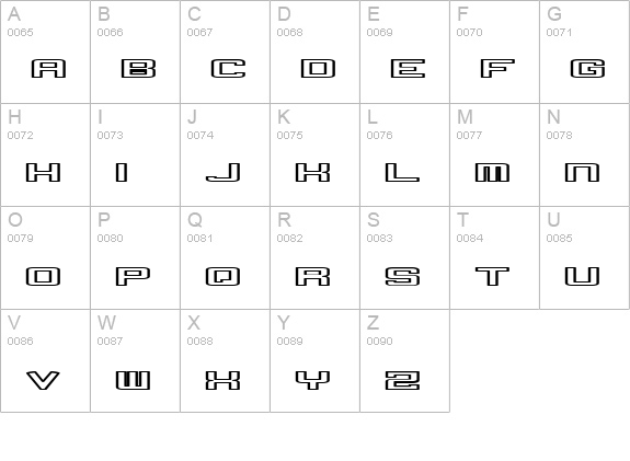 pusher uppercase A-Z preview