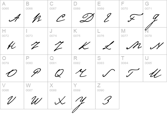 Pushkin uppercase A-Z preview