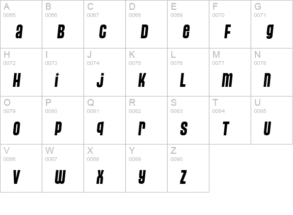 Pussycat Sassy uppercase A-Z preview