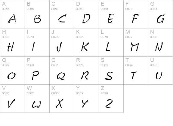Pyxid Regular uppercase A-Z preview