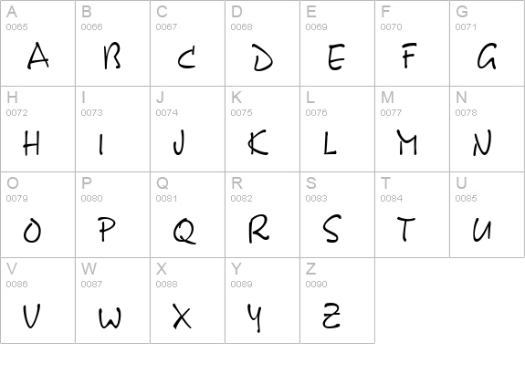 PyxidiumCondensed Regular uppercase A-Z preview
