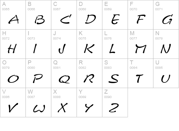 PyxidiumQuick Regular uppercase A-Z preview