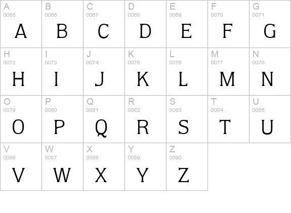 Q853-Flare-Regular uppercase A-Z preview