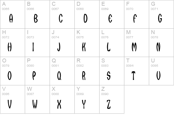 Qarats uppercase A-Z preview