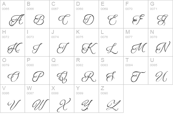 Qaskin White Personal Use uppercase A-Z preview