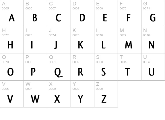 Qlassik Bold uppercase A-Z preview