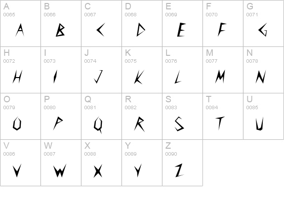 QTClaytablet Regular uppercase A-Z preview