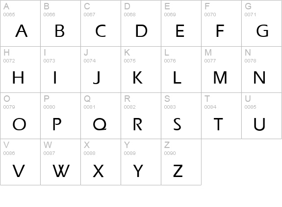 QTEraType Bold uppercase A-Z preview