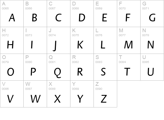 QTFloraline Regular uppercase A-Z preview