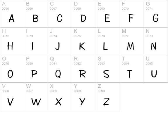 QTSanDiego Regular uppercase A-Z preview