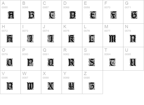 QTStoryTimeCaps Regular uppercase A-Z preview